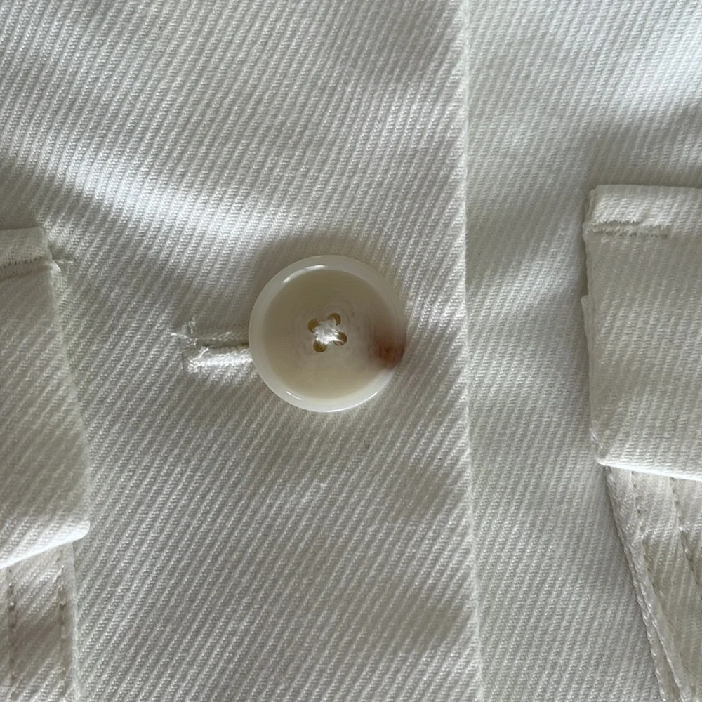 Anthropologie Jacket Fully Lined White Size 2 - Picture 9 of 16
